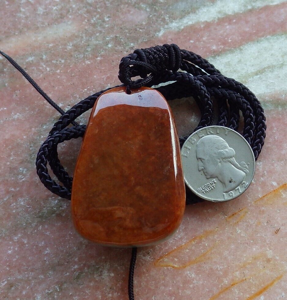Certified Red Green 100% Natural A Jade jadeite Pendant Deer Flower Necklace 梅花鹿 529224  TN