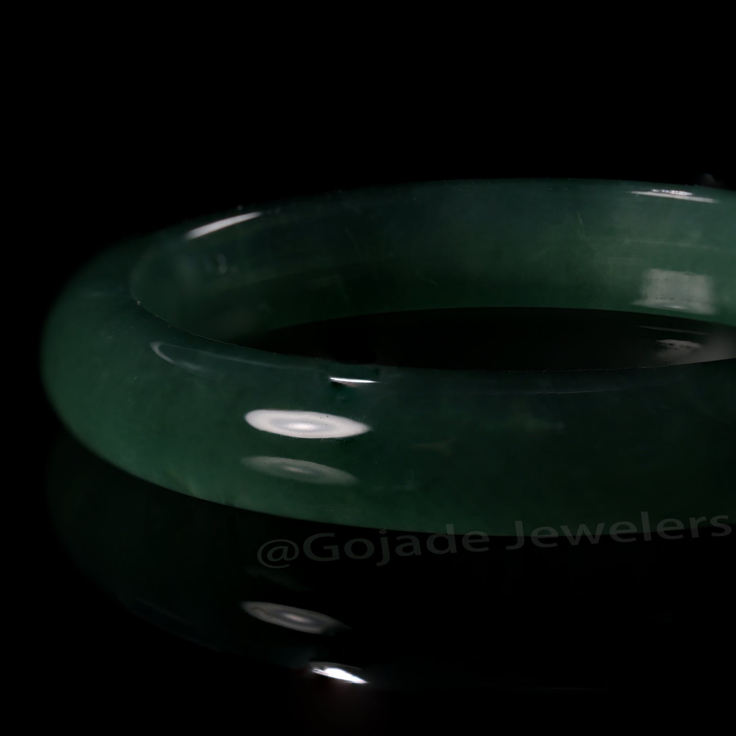 Certified Icy Blue Ring Burma 100% Natural A JADE Jadeite Circle RING 戒指 US