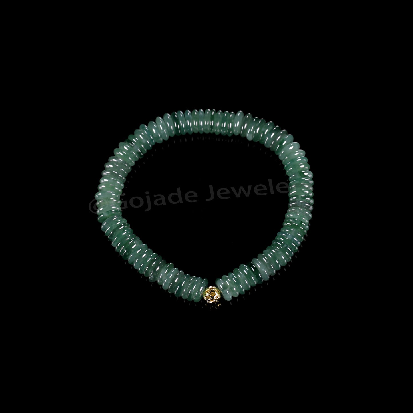 The Abacus Bead Bracelet 100% Natural Jade Jadeite With Certificated