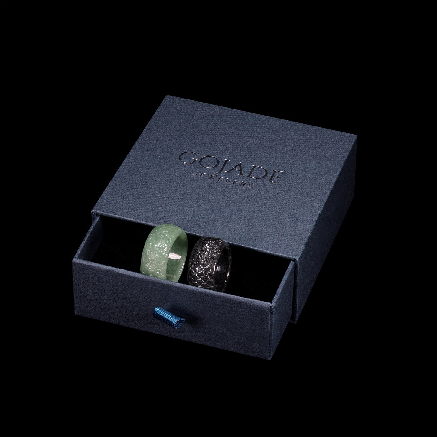 Certified Dragon Ring Burma 100% Natural A JADE Jadeite Circle RING 龙戒指 US