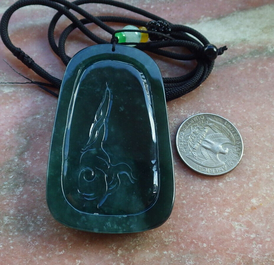 Certified Icy Blue Water Green Burma 100% Natural A Jade jadeite Pendant Guanyin Kwan Yin Elephant Lotus Flower Necklace 观音 632811  TN