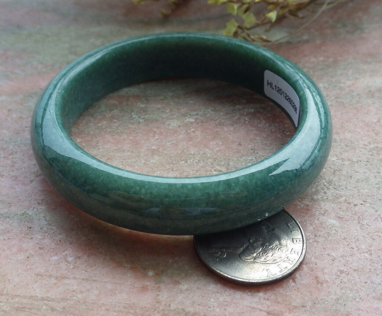 Certified Green Burma 100% Natural A JADE Jadeite Bangle Bracelet 58 mm 手镯 574985 TN