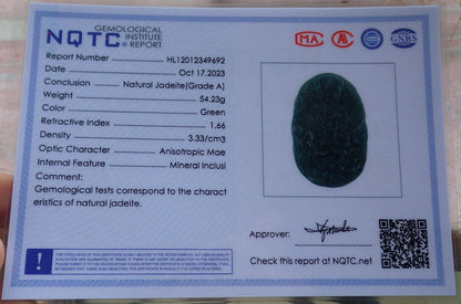 Certified Icy Green Burma 100% Natural A Jade jadeite Pendant Dragon Bead Necklace 生意兴隆 636328  TN