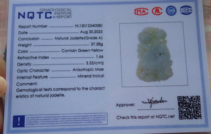 Certified Yellow Pale Green Burma 100% Natural A Jade jadeite Pendant Dragon Kai Lun Lotus Flower Yuan Bao Peach Necklace 生意兴隆 633208  TN