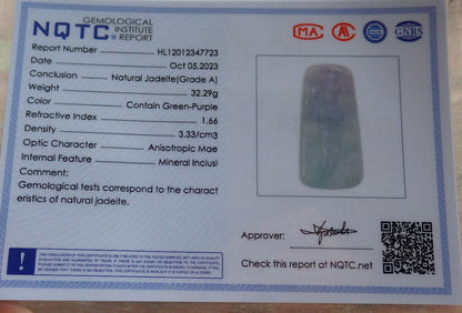 Certified Lavender Green Burma 100% Natural A Jade jadeite Pendant Guanyin Kwan Yin Lotus Flower Necklace 观音 635366  TN
