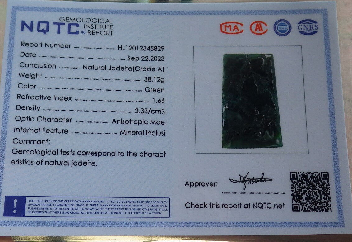 Atestita Glacia Blua Akvo Birmo 100% Natura A Jadejadeito Pendilo Pejzaĝa Pentrado Arba Koliero 山水画 634462 TN