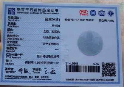 Certified Pale Lavender Green Burma 100% Natural A Jade jadeite pendant 1000 Hand Guanyin Kwan Yin Necklace 观音 526148  TN