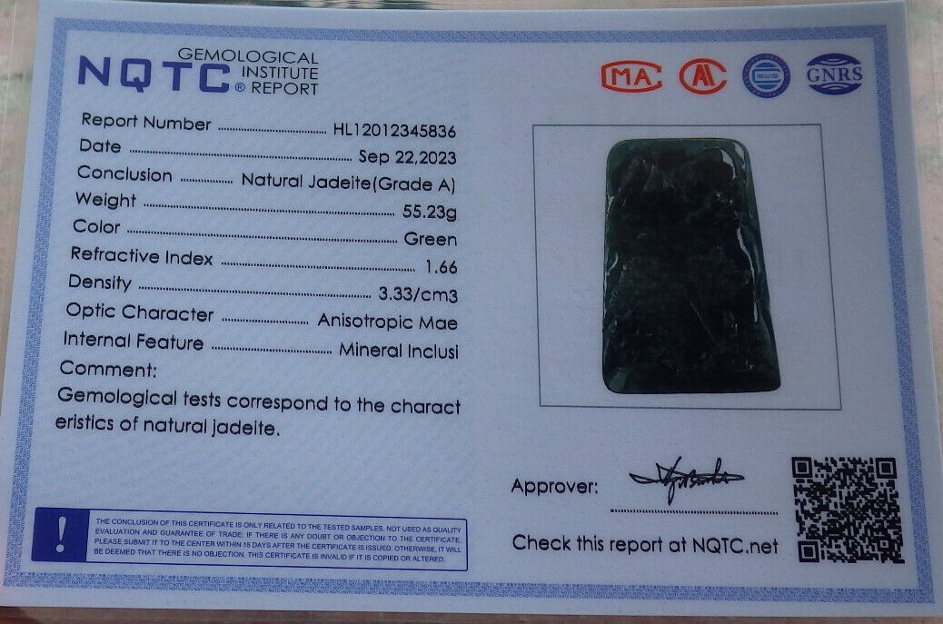 Atestita Glacia Blua Akvo Birmo 100% Natura A Jadejadeito Pendilo Pejzaĝa Pentrado Arba Koliero 山水画 634453 TN