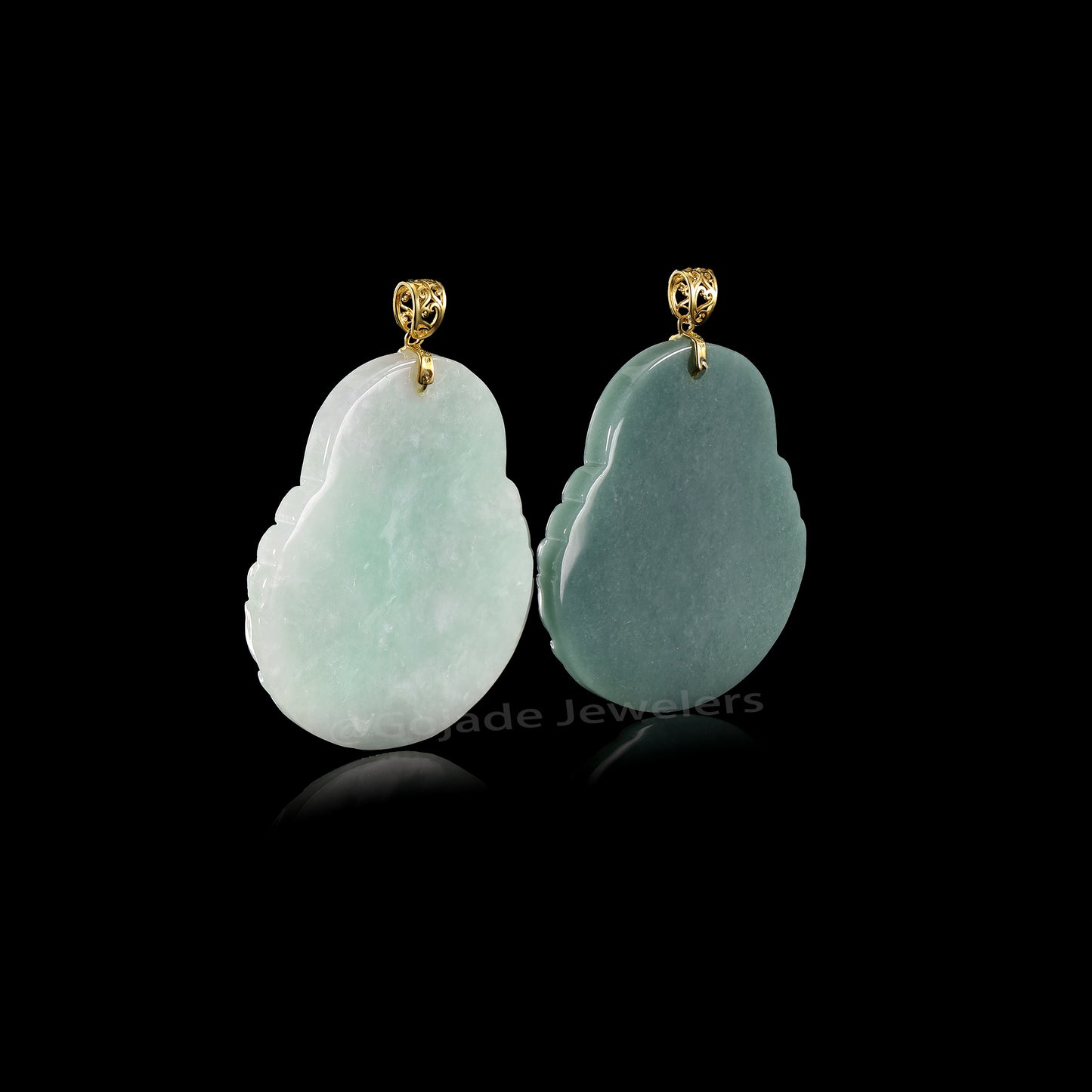 The Buddha Jadeite 100% Natural Burma Jade Jadeite With Certificated (S925 Silver Buckle)