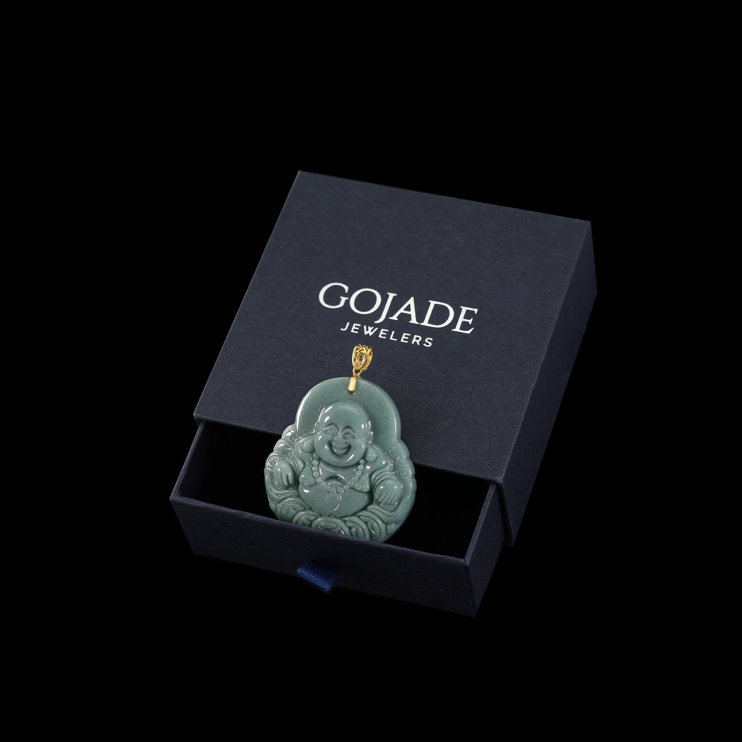 The Buddha Jadeite 100% Natural Burma Jade Jadeite With Certificated (S925 Silver Buckle)