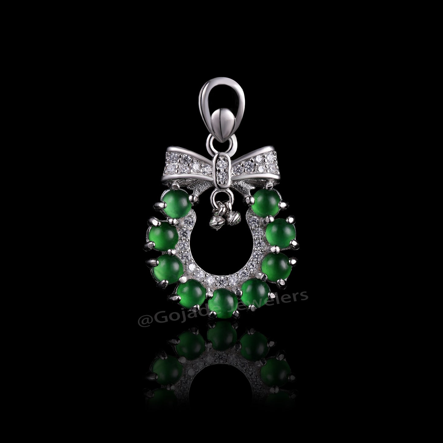 The Green Jadeite 100% Natural Burma Jade Jadeite With Certificated (S925 Silver Buckle)