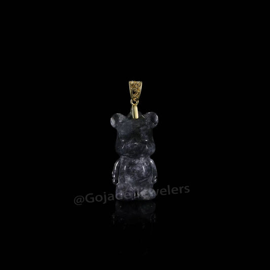 Violent Bear Jadeite (S925 Silver Buckle)