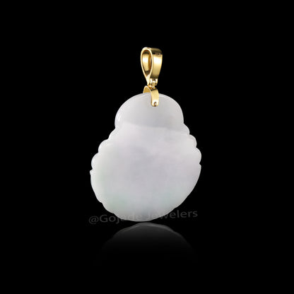 The Buddha Jadeite 100% Natural Burma Jade Jadeite With Certificated (S925 Silver Buckle)