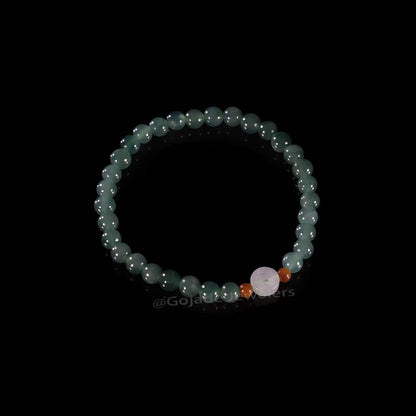 The Money Coin Bead Bracelet 100% Natural Jade Jadeite With Certificated
