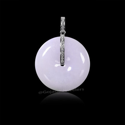 The Ping An Knot Jadeite 100% Natural Burma Jade Jadeite With Certificated (S925 Silver Buckle)