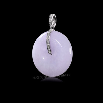 The Ping An Knot Jadeite 100% Natural Burma Jade Jadeite With Certificated (S925 Silver Buckle)