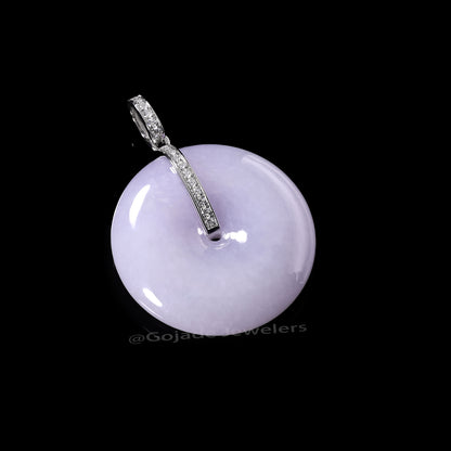The Ping An Knot Jadeite 100% Natural Burma Jade Jadeite With Certificated (S925 Silver Buckle)