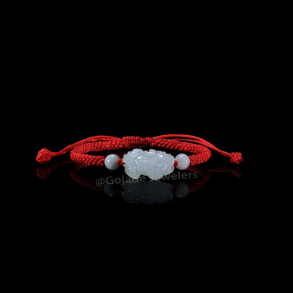 The Pixiu Bracelet 100% Natural Jade Jadeite With Certificated