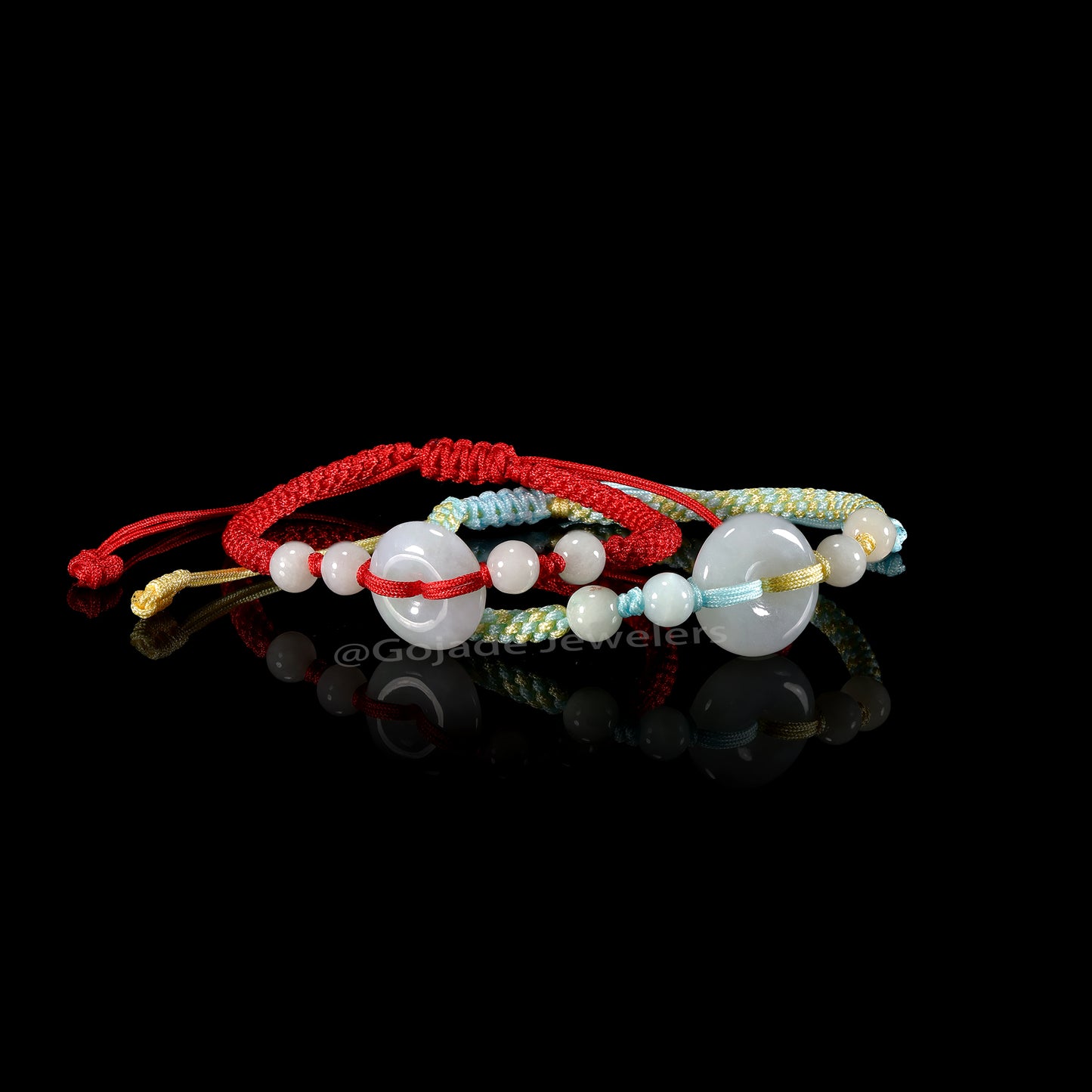 The Ping An Knot Bracelet 100% Natural Jade Jadeite With Certificated