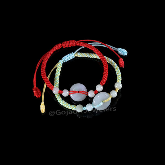 The Ping An Knot Bracelet 100% Natural Jade Jadeite With Certificated