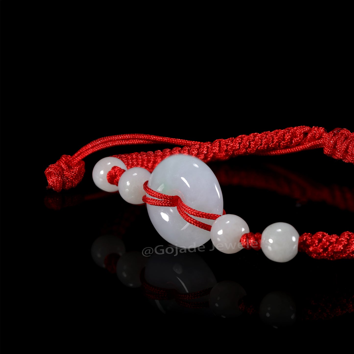 The Ping An Knot Bracelet 100% Natural Jade Jadeite With Certificated