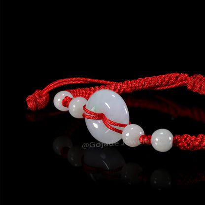 The Ping An Knot Bracelet 100% Natural Jade Jadeite With Certificated