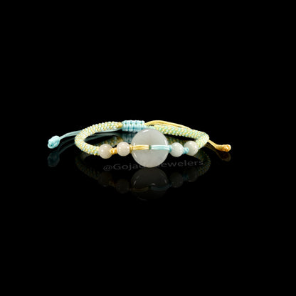 The Ping An Knot Bracelet 100% Natural Jade Jadeite With Certificated