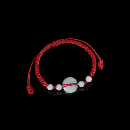 The Ping An Knot Bracelet 100% Natural Jade Jadeite With Certificated