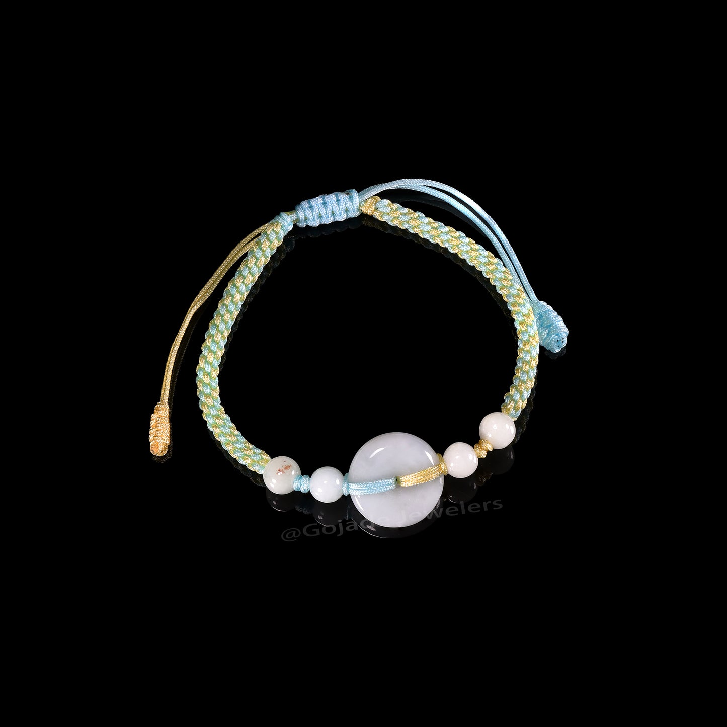 The Ping An Knot Bracelet 100% Natural Jade Jadeite With Certificated