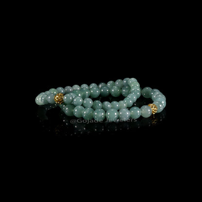 The beads Bracelet 100% Natural Jade Jadeite With Certificated