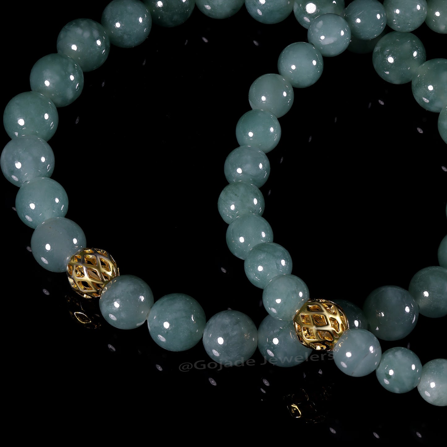 The beads Bracelet 100% Natural Jade Jadeite With Certificated
