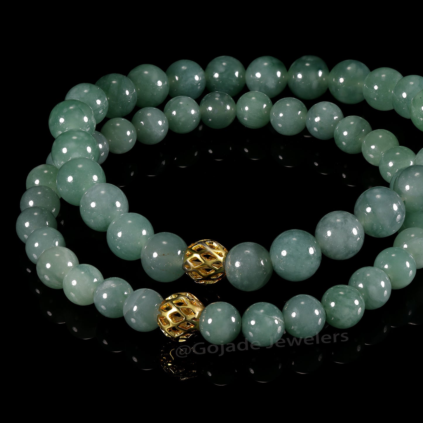 The beads Bracelet 100% Natural Jade Jadeite With Certificated