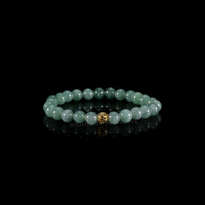 The beads Bracelet 100% Natural Jade Jadeite With Certificated