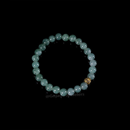 The beads Bracelet 100% Natural Jade Jadeite With Certificated