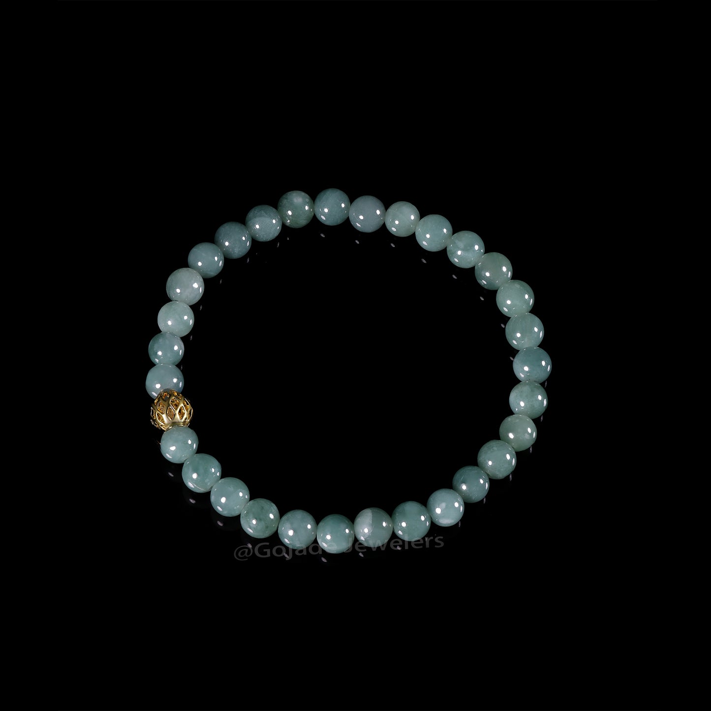 The beads Bracelet 100% Natural Jade Jadeite With Certificated