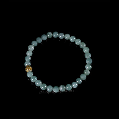 The beads Bracelet 100% Natural Jade Jadeite With Certificated