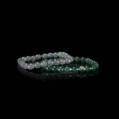 The beads Bracelet 100% Natural Jade Jadeite With Certificated