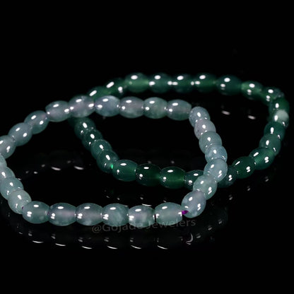 The beads Bracelet 100% Natural Jade Jadeite With Certificated