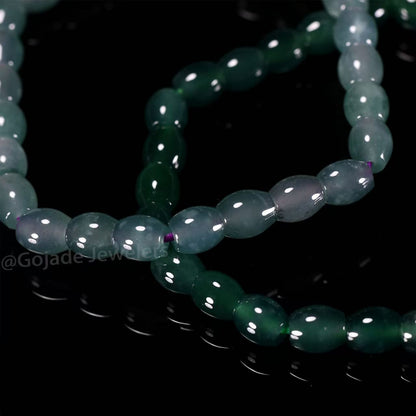 The beads Bracelet 100% Natural Jade Jadeite With Certificated
