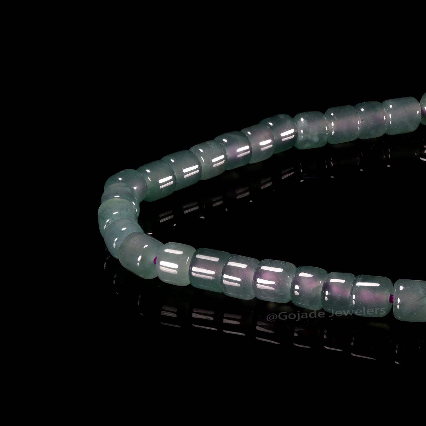 The beads Bracelet 100% Natural Jade Jadeite With Certificated