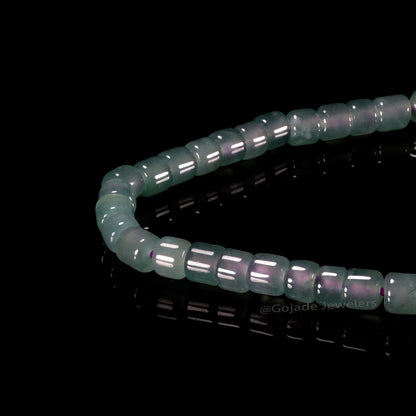 The beads Bracelet 100% Natural Jade Jadeite With Certificated