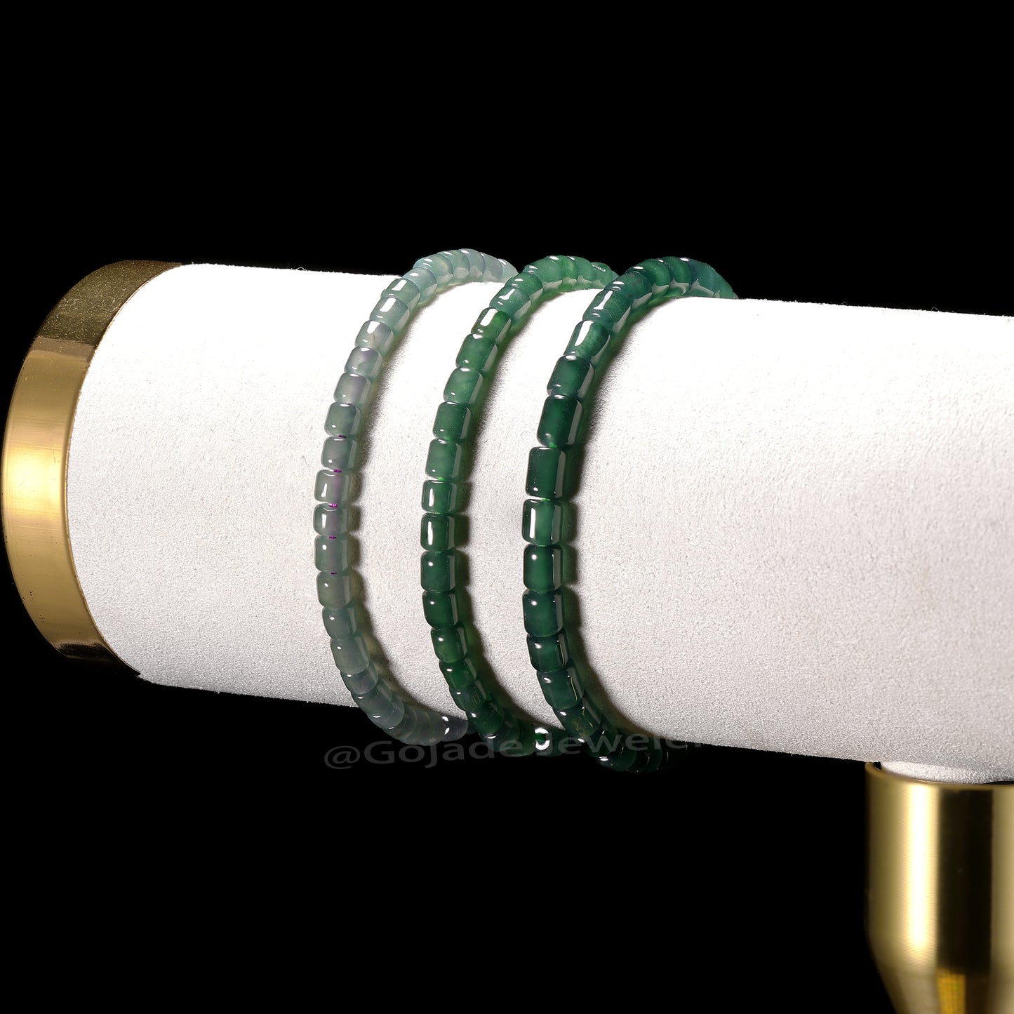 The beads Bracelet 100% Natural Jade Jadeite With Certificated