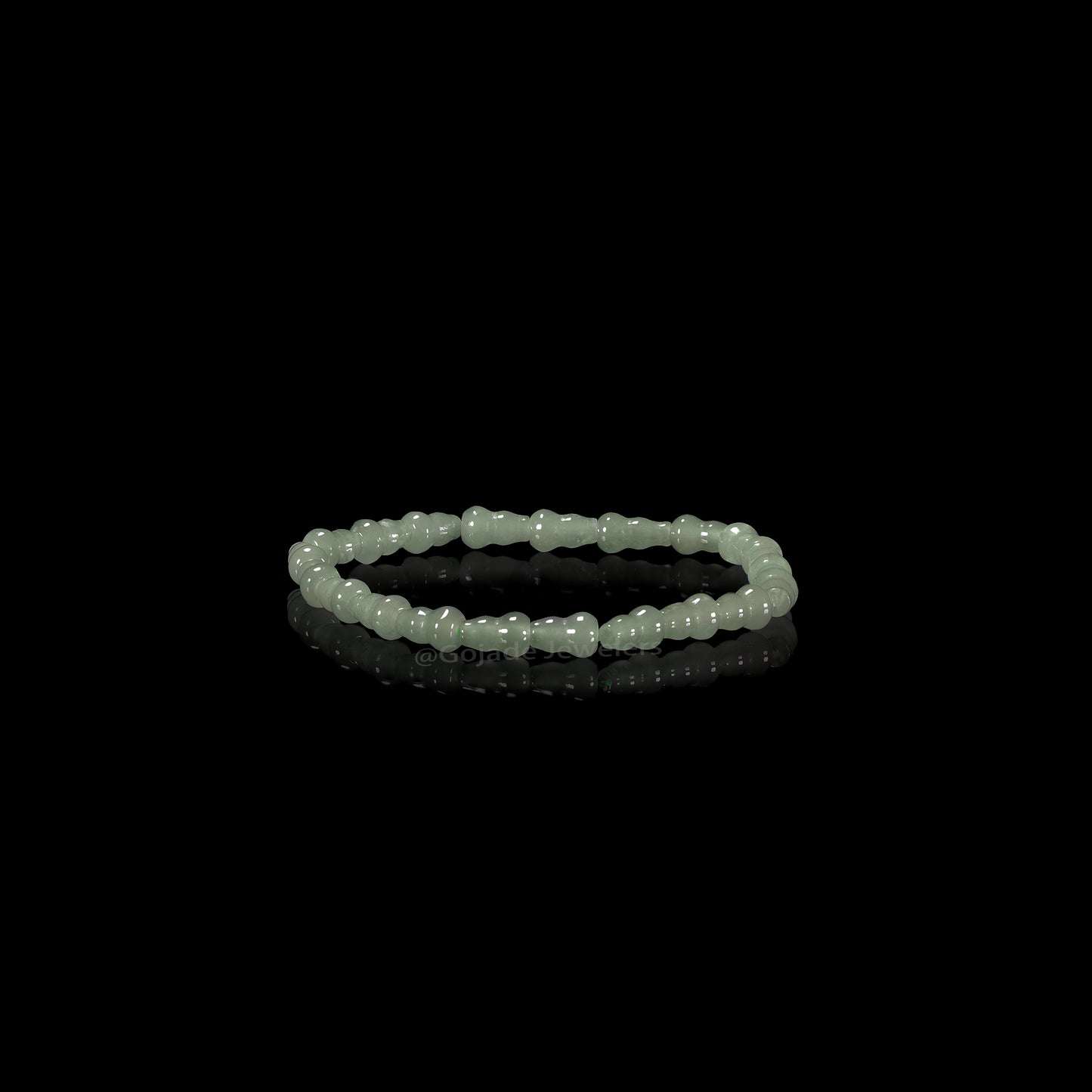 The Calabash beads Bracelet 100% Natural Jade Jadeite With Certificated