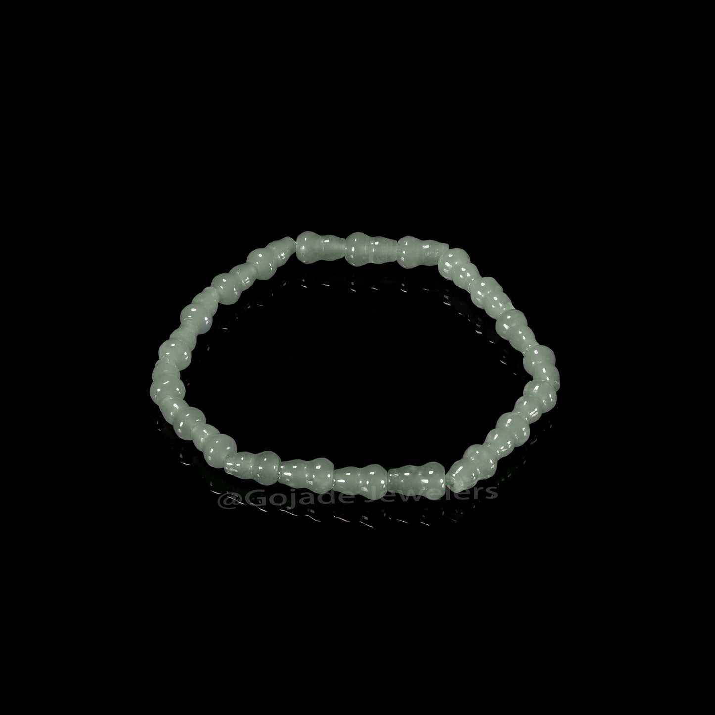 The Calabash beads Bracelet 100% Natural Jade Jadeite With Certificated