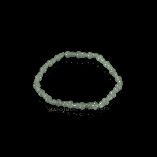 The Calabash beads Bracelet 100% Natural Jade Jadeite With Certificated