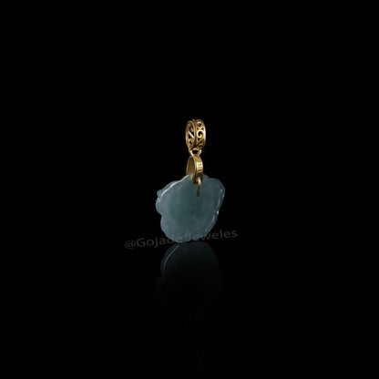 The Flower Jadeite 100% Natural Burma Jade Jadeite With Certificated (S925 Silver Buckle)