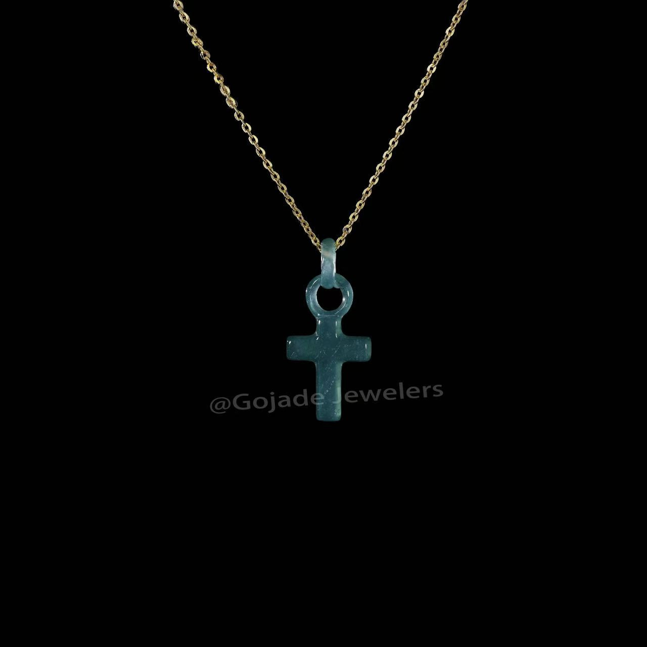 The Cross Ring Pendant Jadeite 100% Natural Burma Jade Jadeite With Certificated