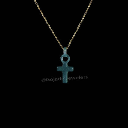 The Cross Ring Pendant Jadeite 100% Natural Burma Jade Jadeite With Certificated