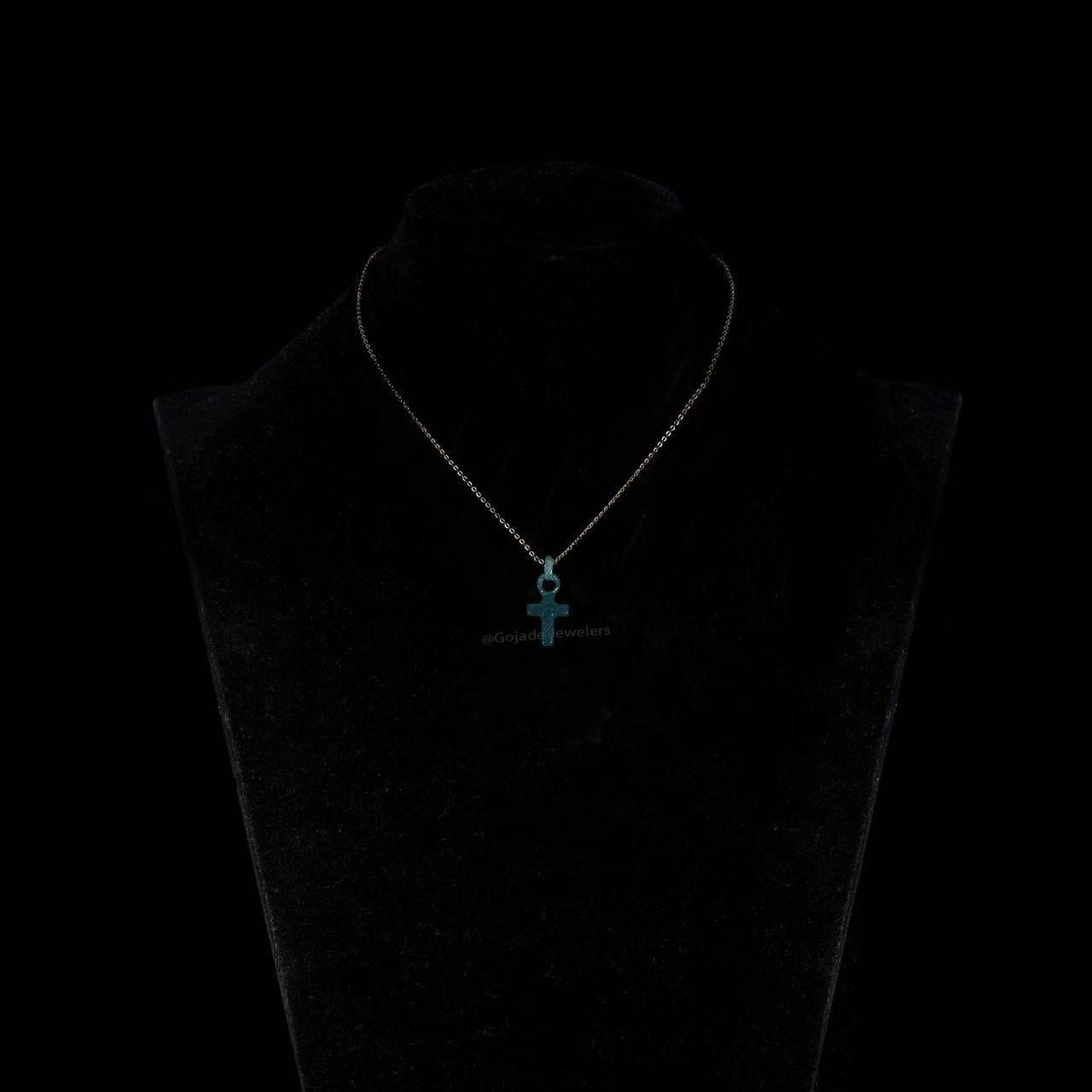 The Cross Ring Pendant Jadeite 100% Natural Burma Jade Jadeite With Certificated