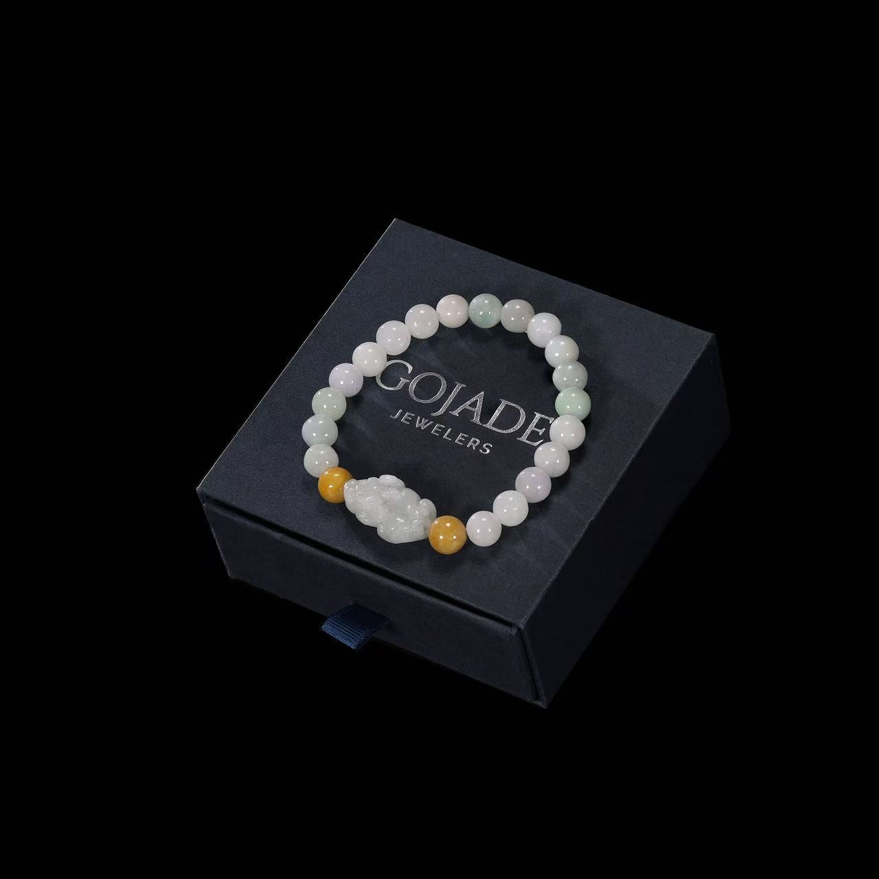 The Pixiu beads Bracelet 100% Natural Jade Jadeite With Certificated